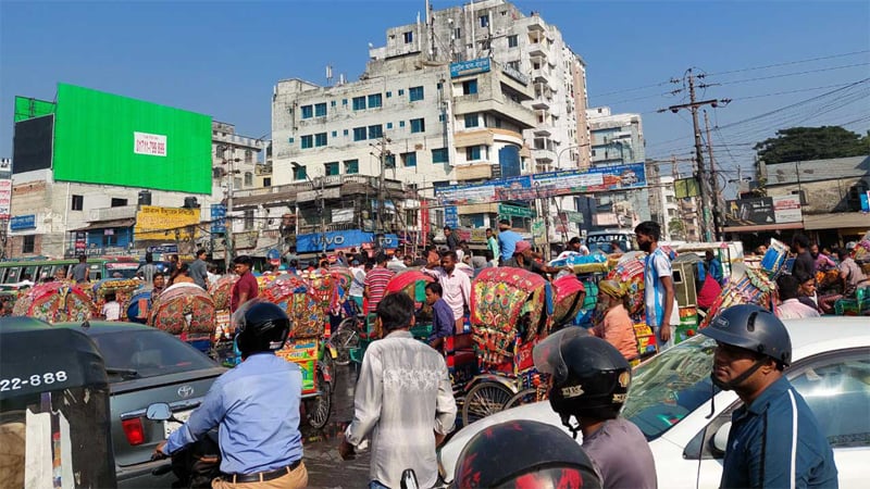 “ব্যাটারিচালিত রিকশাচালক বিক্ষোভ”