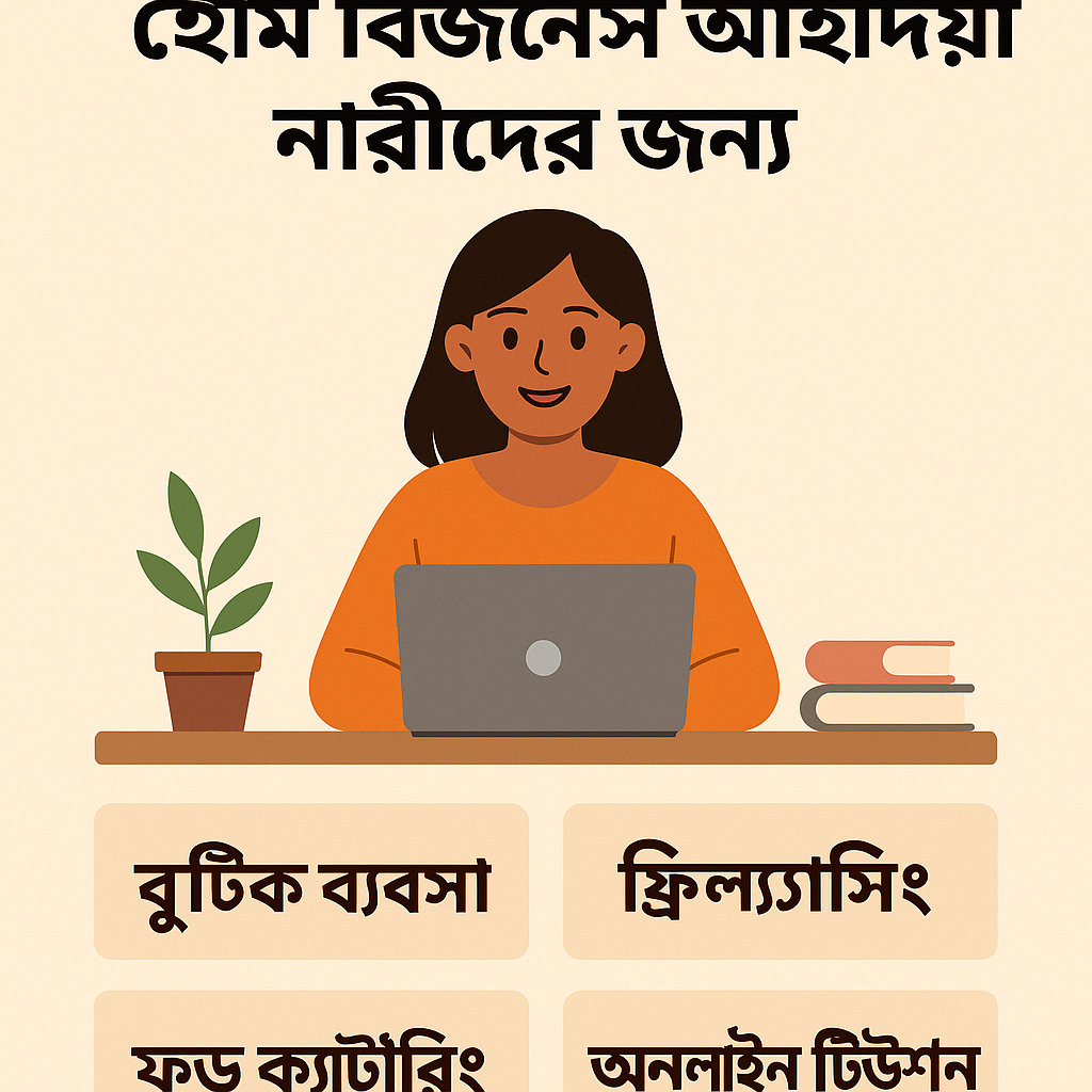 ঘরে বসে আয় করার উপায় ও নারীদের ব্যবসার আইডিয়া